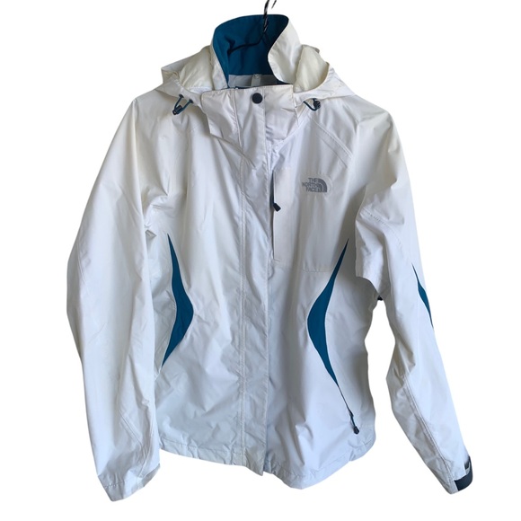 The North Face Womens Hyvent Triclimate Snow Jacket White Blue Size Medium - Picture 1 of 8